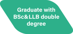 Graduate with BSc&LLB double degree